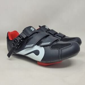 Chaussures De Cyclisme Peloton - Taille EU 46 / US 12, Noir, à Crampons 3 Trous, Homme